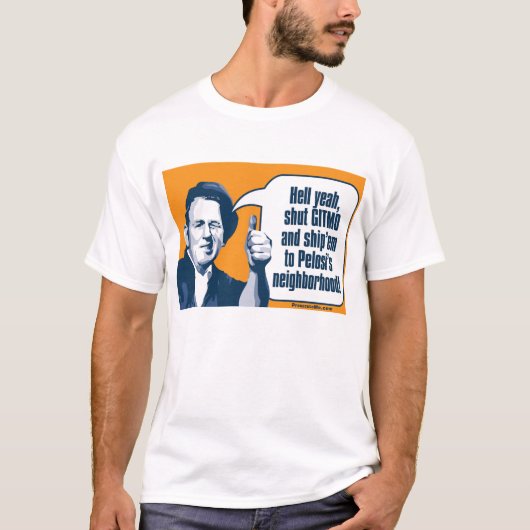 Kop Gitmo - Sarcastisch Workman T-shirt (Voorkant)
