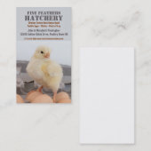 Kop in de eierkarton Chicken Hatchery Visitekaartje (Voorkant / Achterkant)