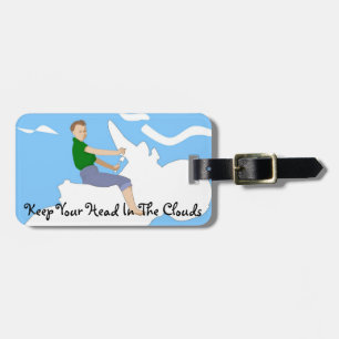 Kop in de wolken - Bagagelabel