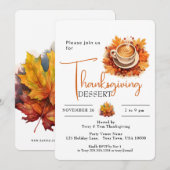 KOP KOFFIE THANKSGIVING DESSERT KAART (Voorkant / Achterkant)