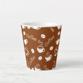 Kop met koffiepatroon (Voorkant)