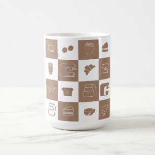 kop met koffiepatroon