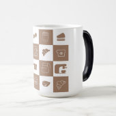 kop met koffiepatroon (Voorkant rechts)