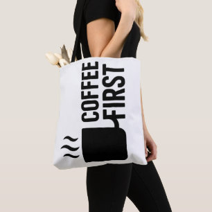 Kop met Stoom Tote Bag Design Vetgedrukt