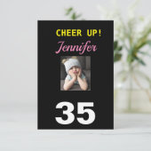 Kop omhoog! 35th Happy Birthday 35 Funny Grumpy Gi (Staand voorkant)