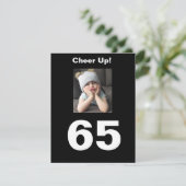 Kop omhoog! 65th Birthday Funny 65 Grumpy Cute Gir (Staand voorkant)
