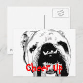 Kop omhoog briefkaart (Voorkant / Achterkant)