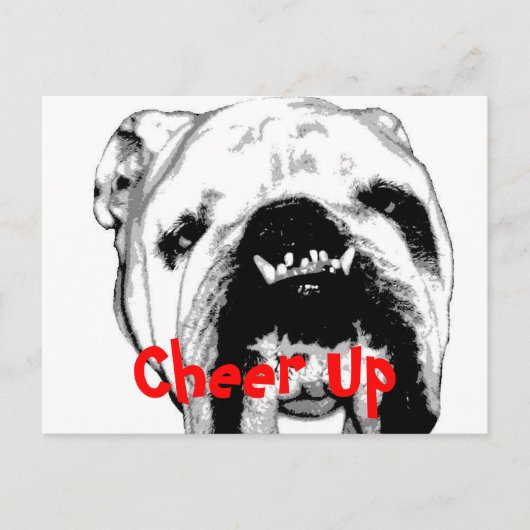 Kop omhoog briefkaart (Voorkant)