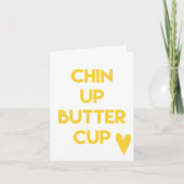 Kop omhoog buttercup | Motivatie zoet Kaart (Voorkant)
