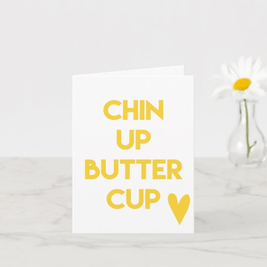 Kop omhoog buttercup | Motivatie zoet Kaart (Kleine Plant)