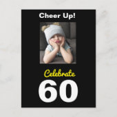 Kop omhoog! Celebrate 60 Birthday Funny Briefkaart (Voorkant)