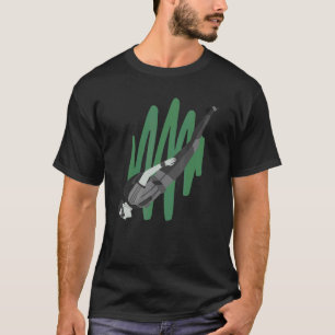 Kop omlaag vliegen parachutespringen t-shirt
