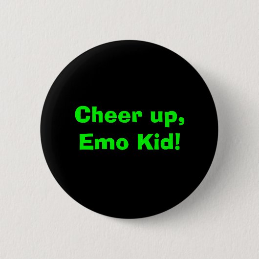 Kop op, Emo Kind! Ronde Button 5,7 Cm (Voorkant)