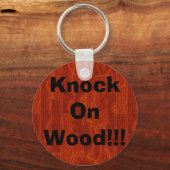 Kop op hout!! sleutelhanger (Voorkant)