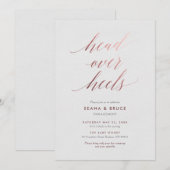 Kop Over Hielen Romantisch Feest Kaart (Voorkant / Achterkant)