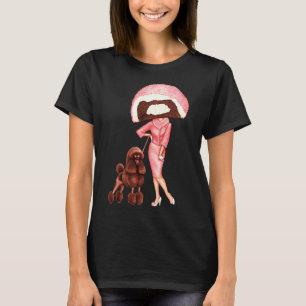 Kop SneeuwCake Poodle Pin Up T-shirt