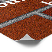 Kop tegen muur poster (Hoek)