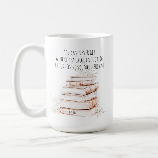 Kop thee en een boekenquote | Book Lover Mok (Links)