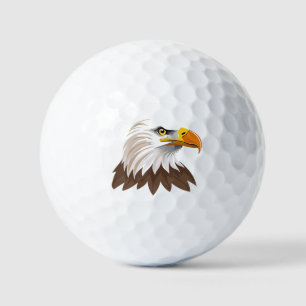 Kop van Amerikaanse zeearend Golfballen
