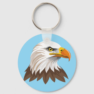 Kop van Amerikaanse zeearend Sleutelhanger