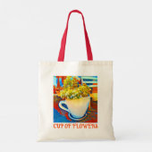 Kop van Bloemen Koffie Mok Planter Tote Bag (Achterkant)