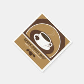 Kop van de Koffiewinkel Cafe Cocktail Papier Serve Servetten (Hoek)