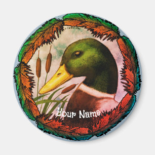 Kop van de Wilde Eend Magneet