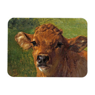 Kop van een Kalf (door Rosa Bonheur) Magneet