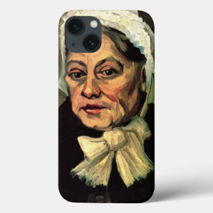 Kop van een oude vrouw met witte kap door Vincent iPhone 13 Hoesje