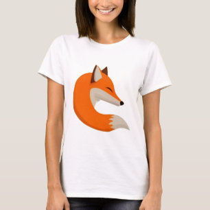 Kop van een vos kunst t-shirt