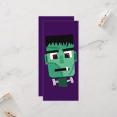 Kop van het Monster van Frankenstein Kaart (Voorkant / Achterkant in situ)