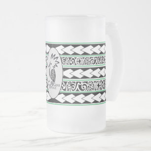 Kop van ijs glas. Tribal Ethnic/Groen