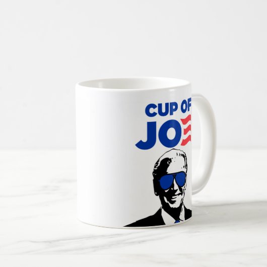 Kop van Joe Biden 2024 Koffie Mok (Voorkant rechts)