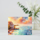 kopen beach Travel  keys florida briefkaarten (Staand voorkant)