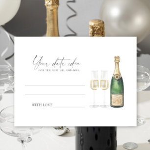 Kopen de champagne - Uitdagingen voor een date avo Informatiekaartje