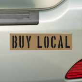 KOPEN LOKAAL BUMPERSTICKER (Op auto)