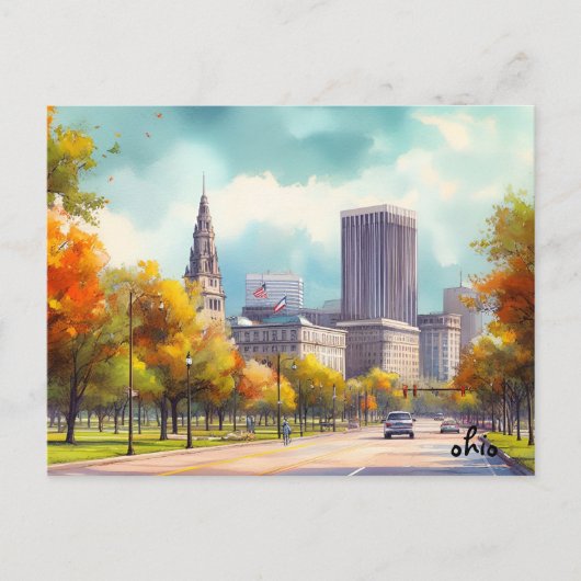 kopen straat Reizen  ohio briefkaarten (Voorkant)