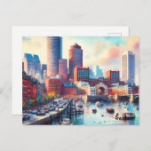 kopen street Travel Vintage boston briefkaarten (Voorkant / Achterkant)