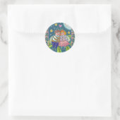 KOPEN, VIJFTIJDEN EN VOLLEDIGE KNOP, KUUTE VALENTI RONDE STICKER (Tas)