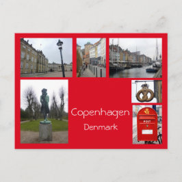 Kopenhagen Collage 3 Briefkaart