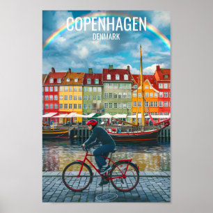 Kopenhagen Denemarken Beroemde reisplaats Poster