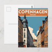 Kopenhagen Denemarken Briefkaart (Voorkant / Achterkant)