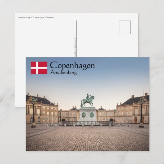 Kopenhagen Denemarken Briefkaart (Voorkant / Achterkant)