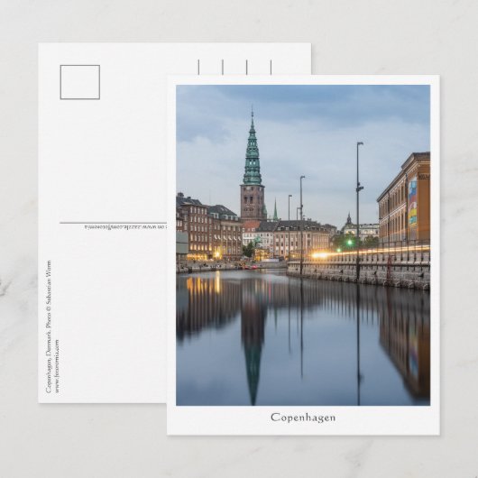 Kopenhagen Denemarken Briefkaart (Voorkant / Achterkant)