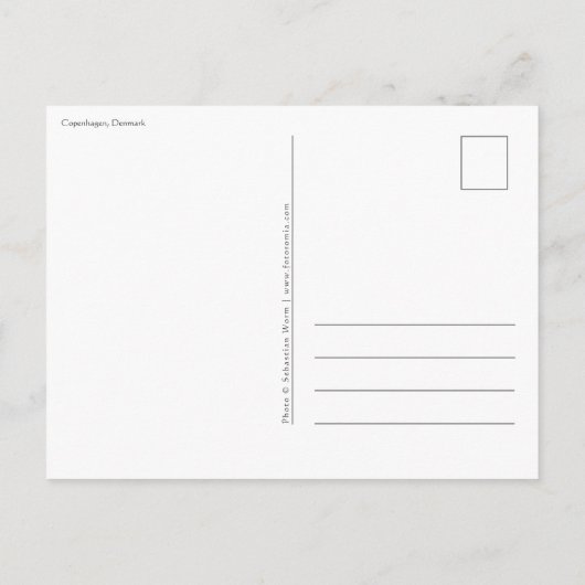 Kopenhagen Denemarken Briefkaart (Achterkant)