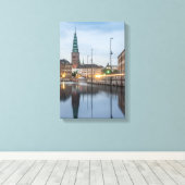 Kopenhagen Denemarken Canvas Afdruk (Insitu (Houten vloer))