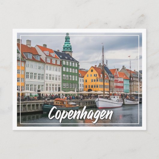 Kopenhagen, Denemarken - Charmant Scandinavisch Briefkaart (Voorkant)