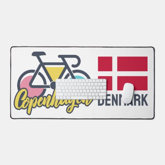 Kopenhagen Denemarken Fietsen Bureaumat (Keyboard & Muis)