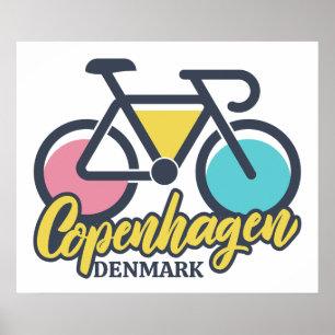 Kopenhagen Denemarken Fietsen Poster