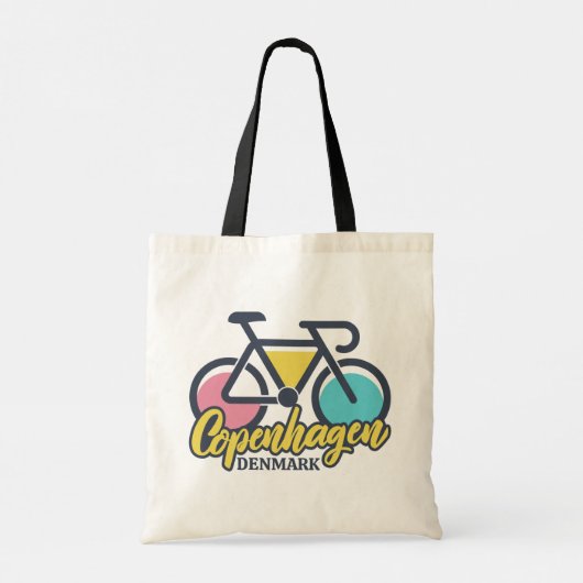 Kopenhagen Denemarken Fietsen Tote Bag (Achterkant)